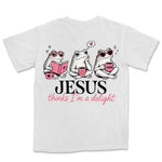 Jesus Thinks I'm A Delight Frogs | White back