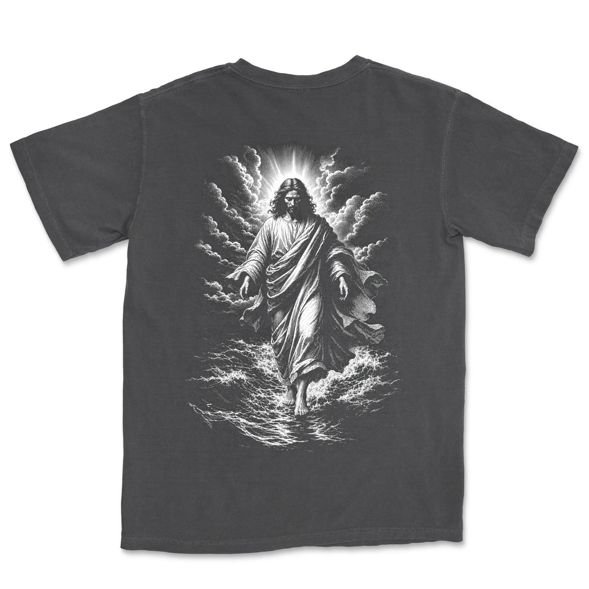 Walking On Water Engraving | Graphite back