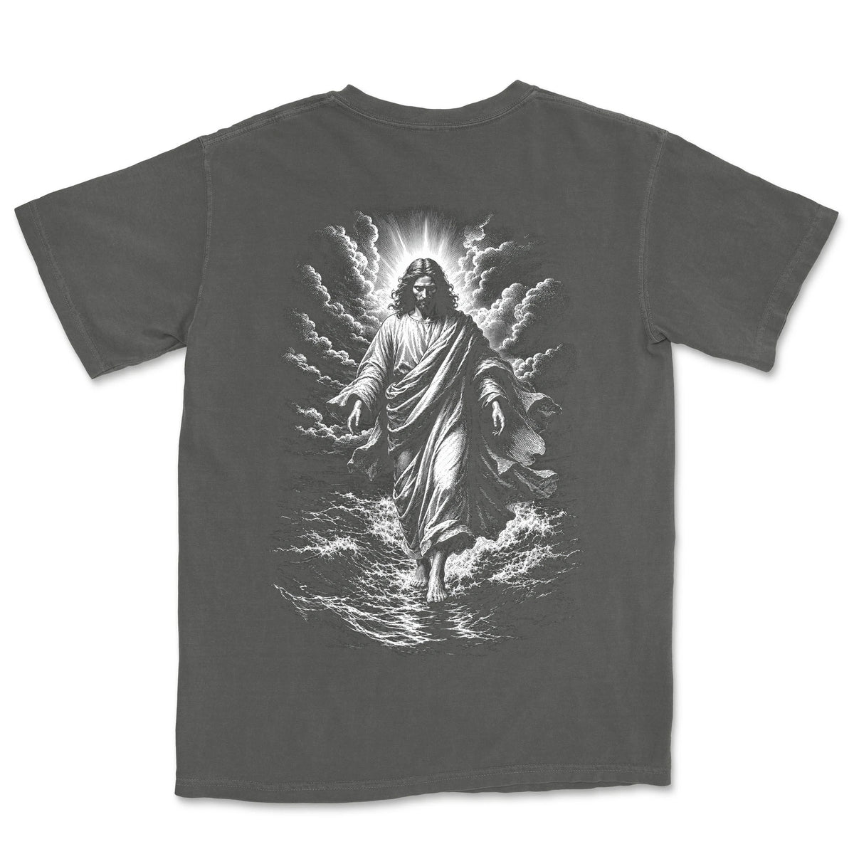 Walking On Water Engraving | Pepper back