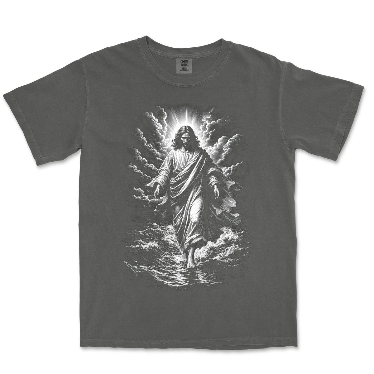 Walking On Water Engraving | Pepper front