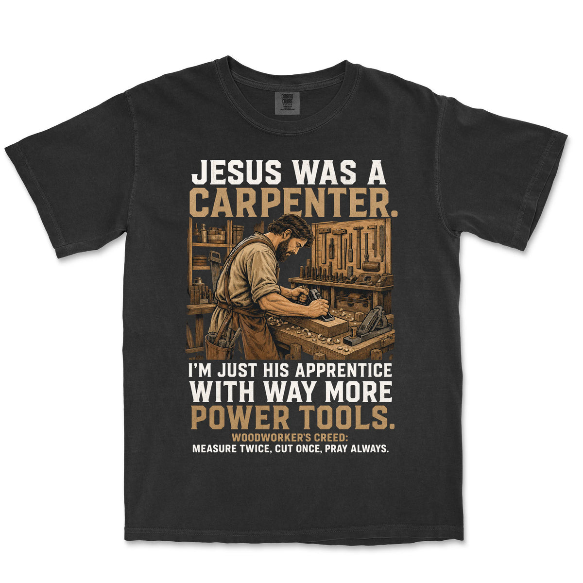 His Apprentice Carpenter | Black front