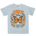 Jesus Monarch Butterfly | Chambray front