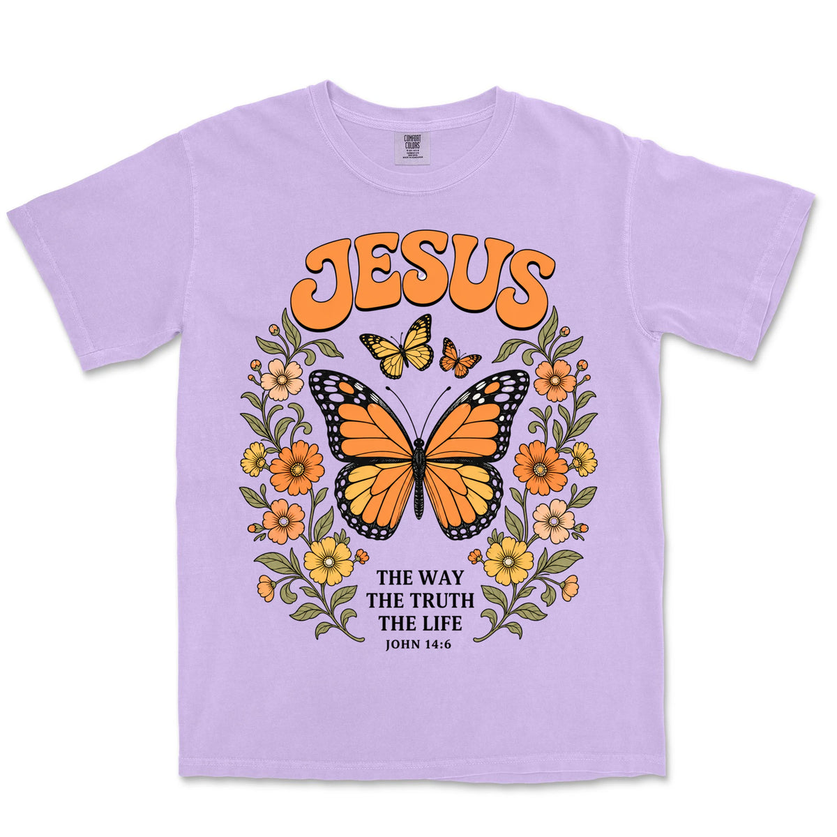 Jesus Monarch Butterfly | Orchid front
