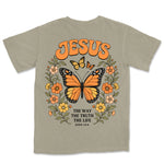 Jesus Monarch Butterfly | Sandstone back