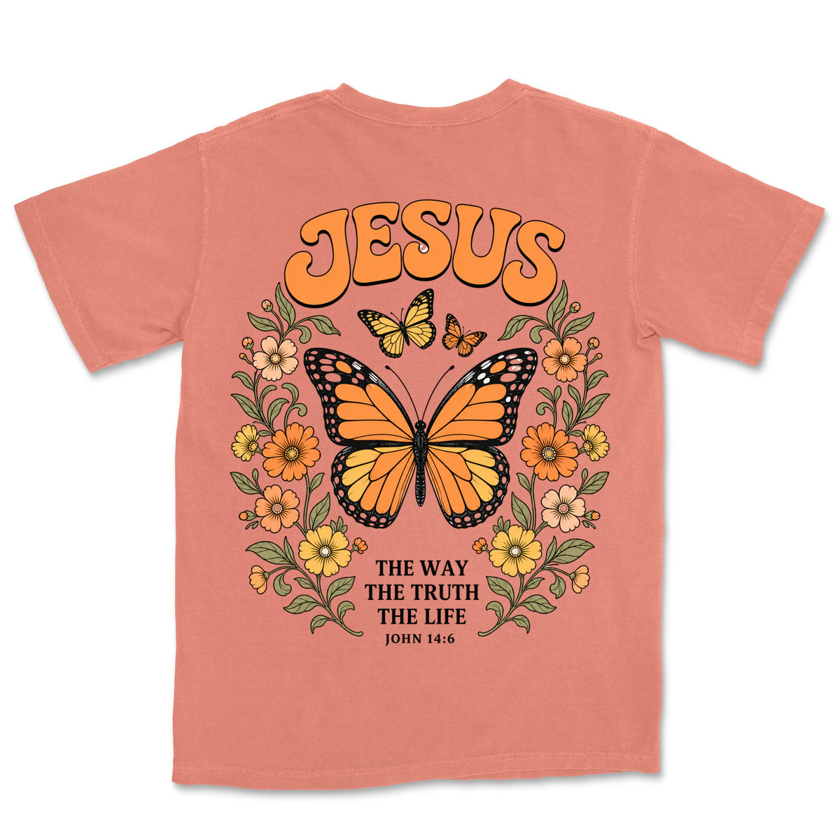 Jesus Monarch Butterfly | Terracotta back
