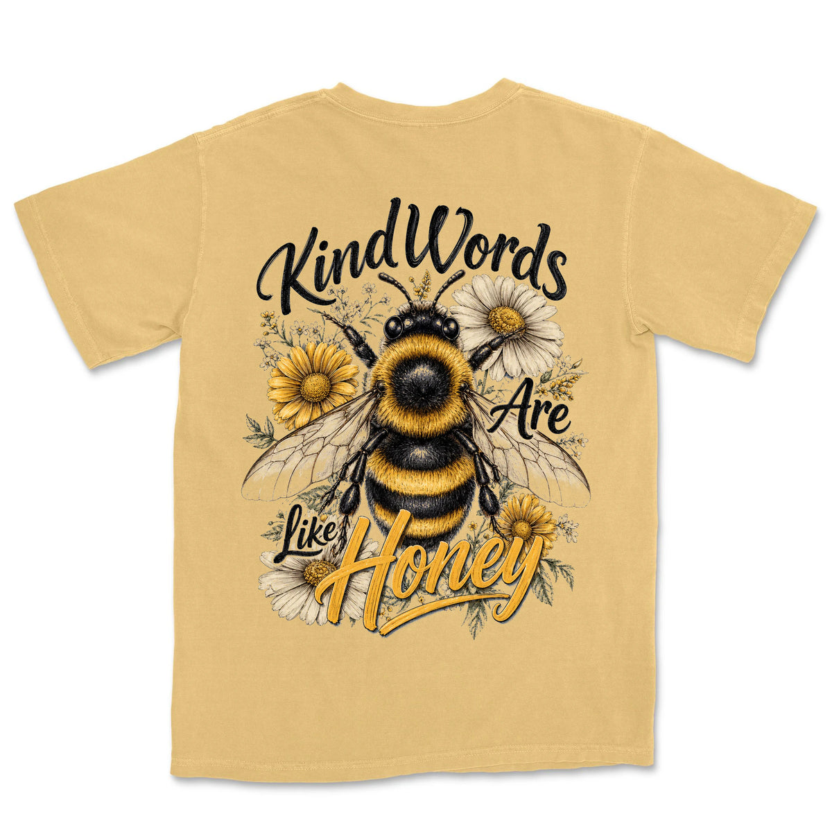 Kind Words Like Honey | Mustard back