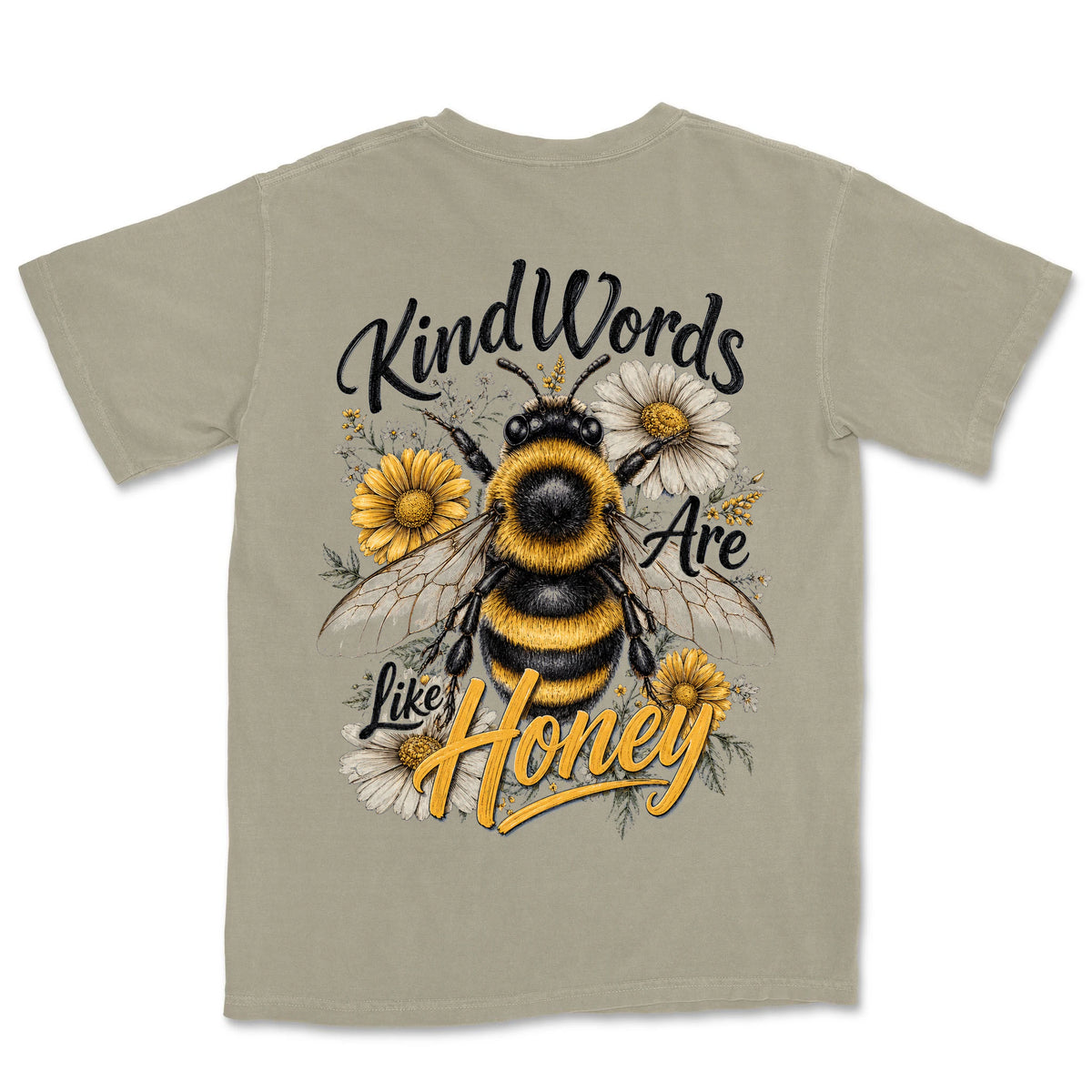Kind Words Like Honey | Sandstone back