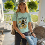 Kind Words Like Honey worn by a model | Island Reef model front