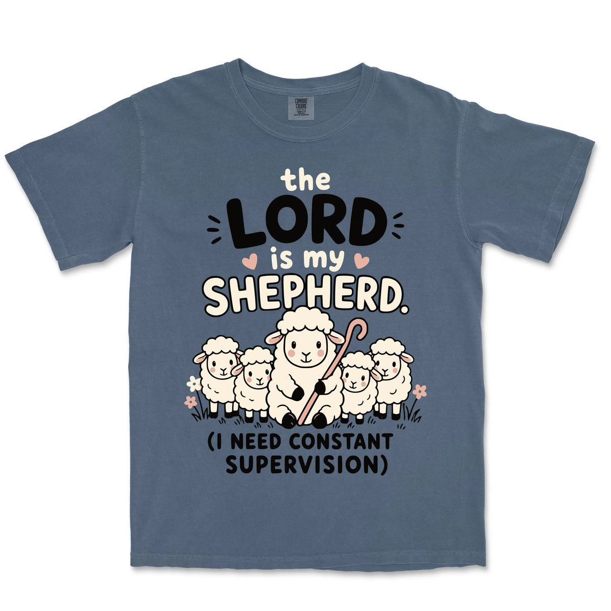Constant Supervision Sheep | Denim front