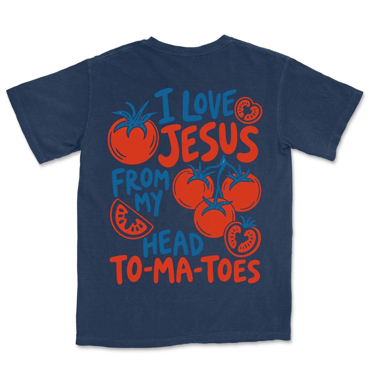 Head To-Ma-Toes | Navy back
