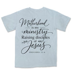 Motherhood Is My Ministry | Chambray back