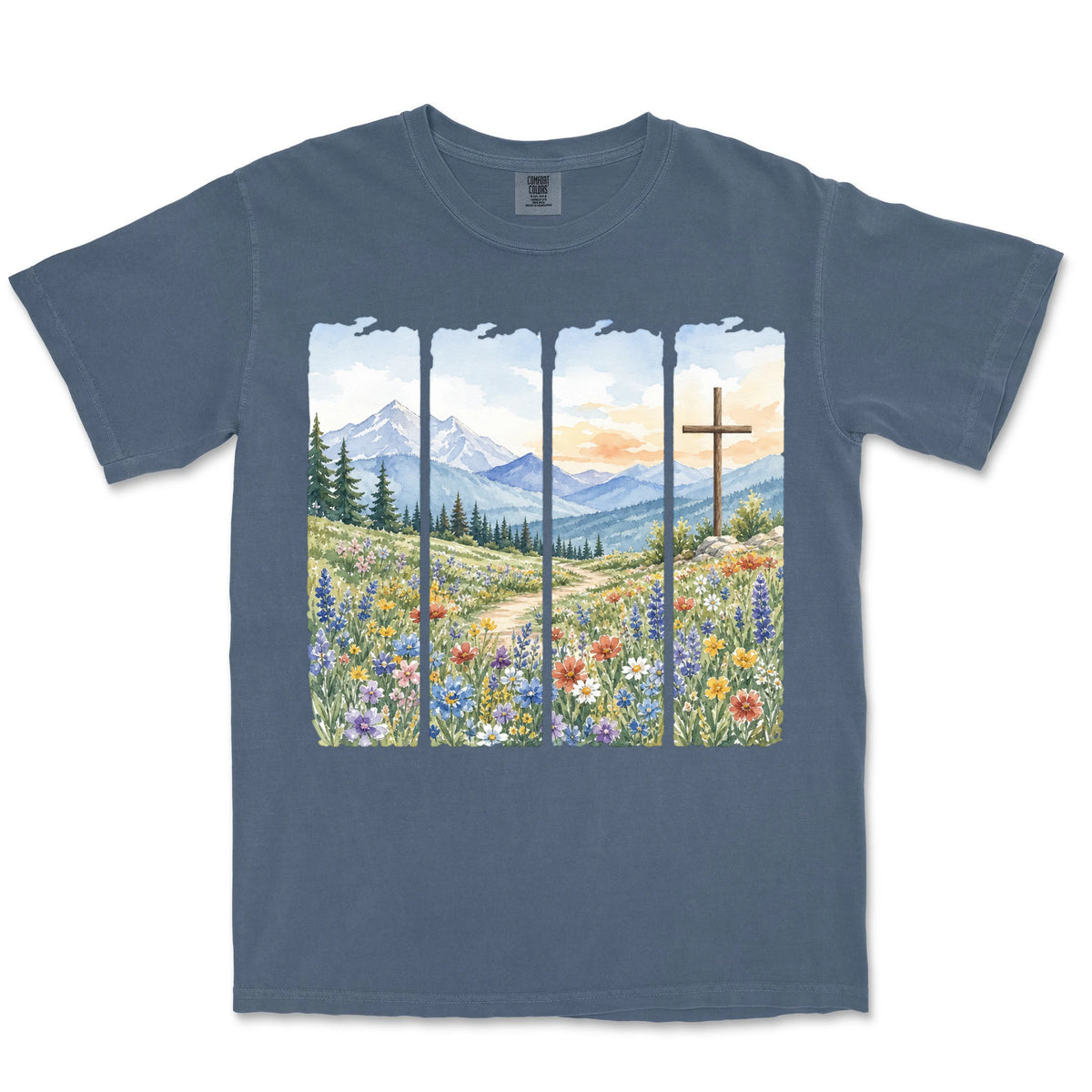 Meadow Cross Panels | Denim front