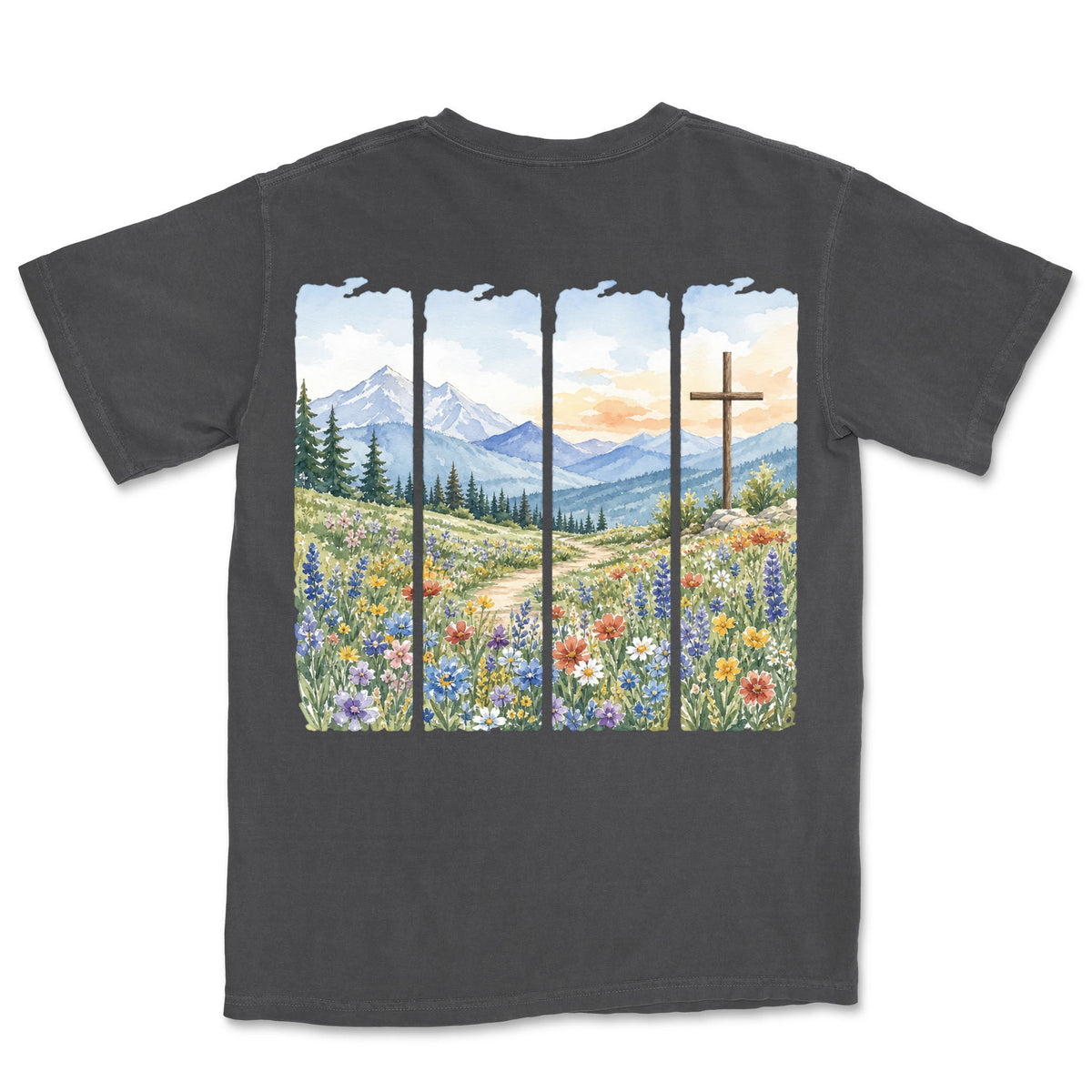 Meadow Cross Panels | Graphite back