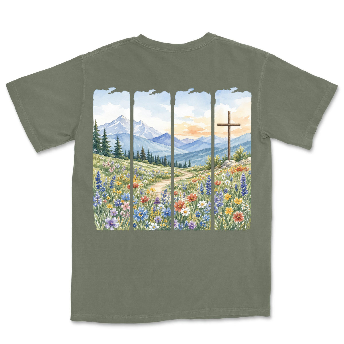 Meadow Cross Panels | Moss back