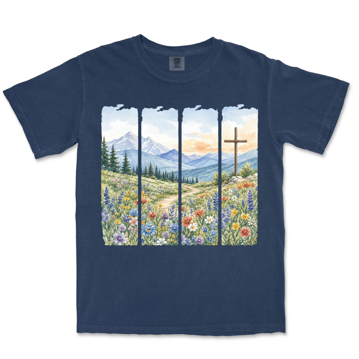 Meadow Cross Panels | Navy front
