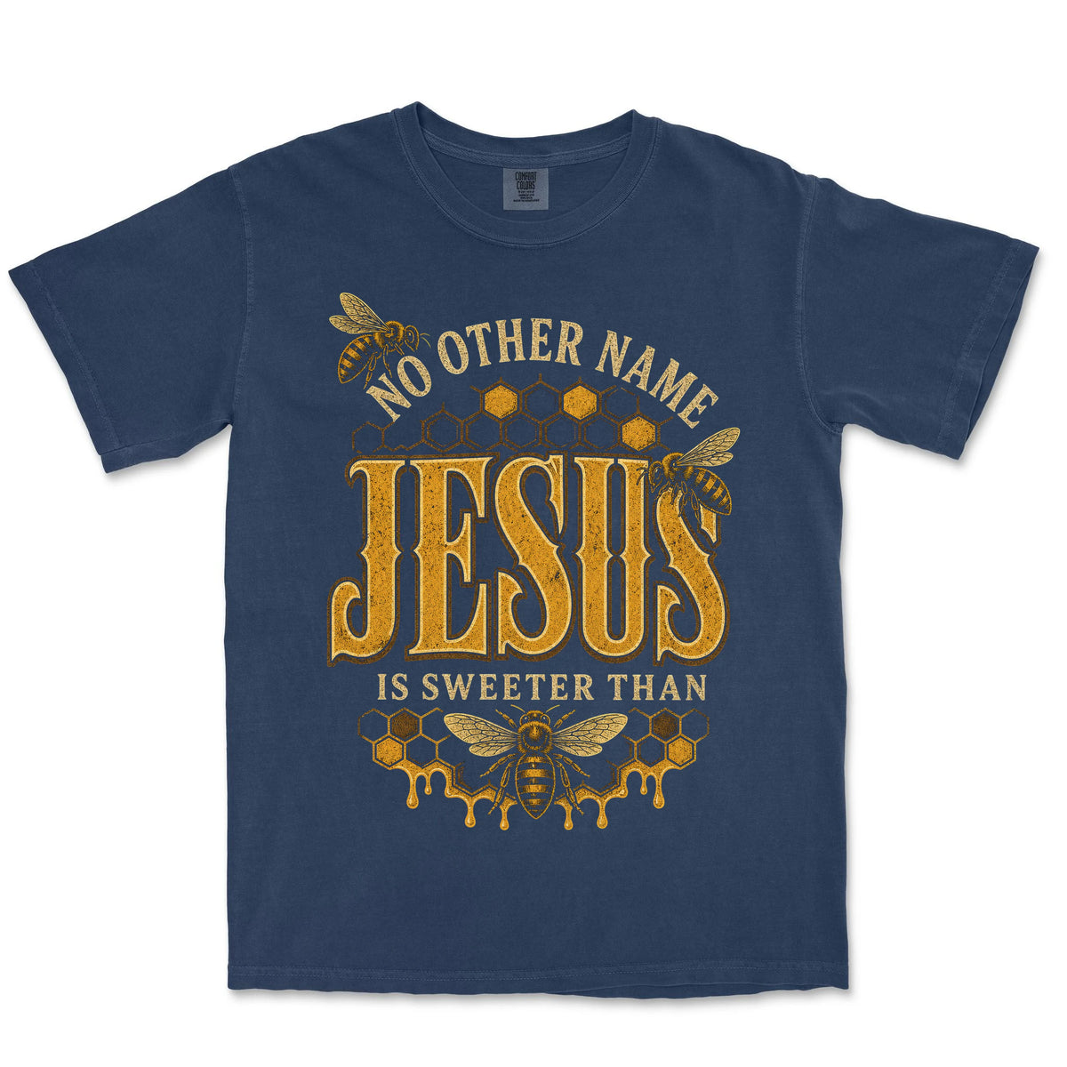 Sweeter Than Honey Jesus | Navy front
