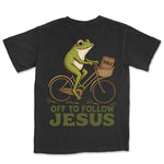 Off To Follow Jesus Frog | Black back