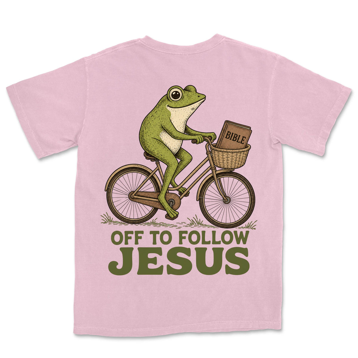 Off To Follow Jesus Frog | Blossom back