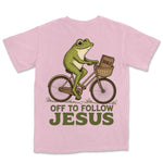 Off To Follow Jesus Frog | Blossom back