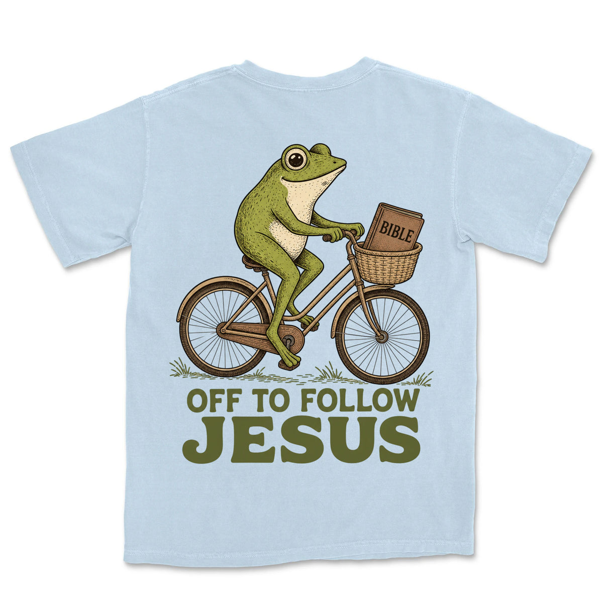 Off To Follow Jesus Frog | Hydrangea back