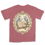 Bible And Cross Cameo | Crimson back