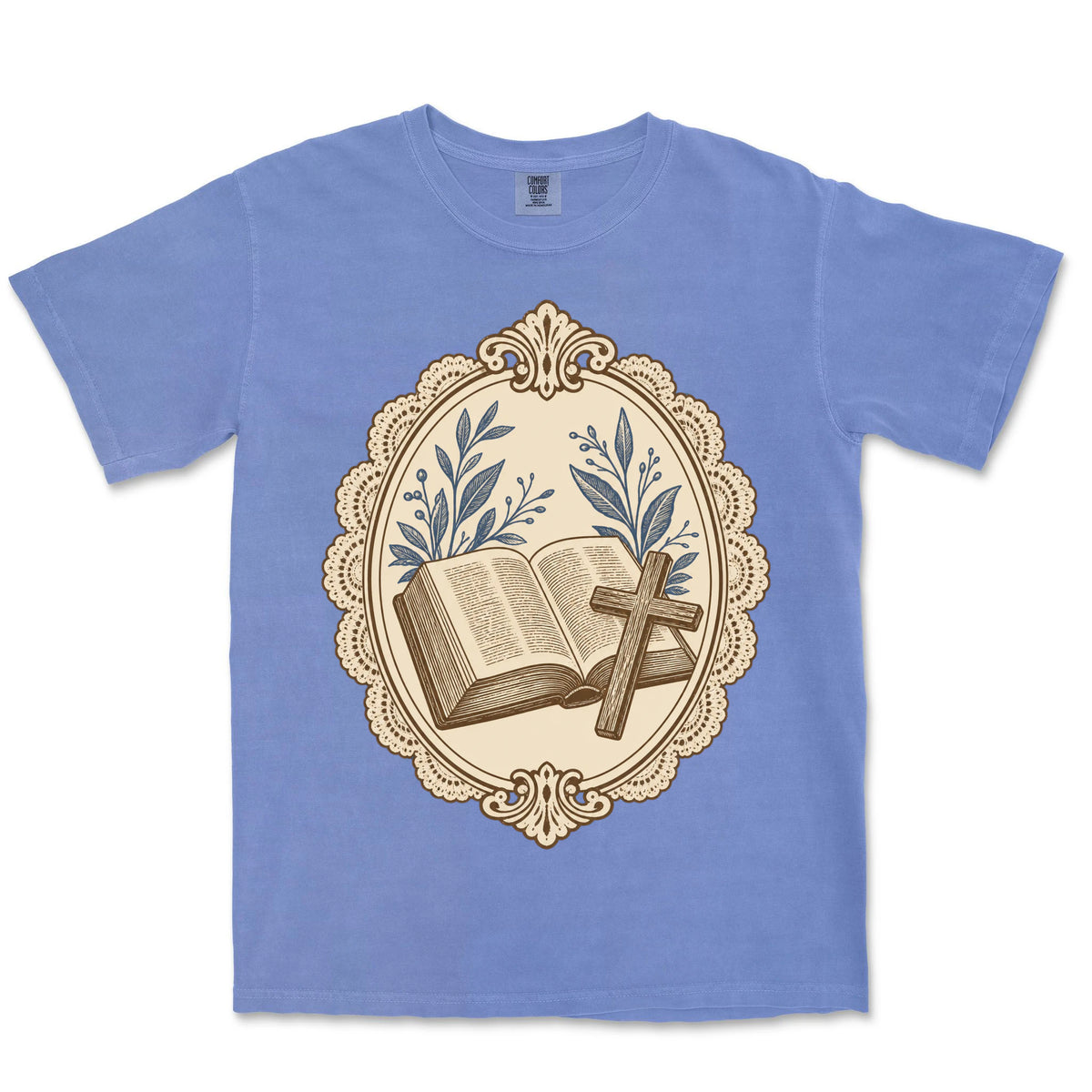 Bible And Cross Cameo | Flo Blue front