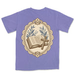 Bible And Cross Cameo | Violet back