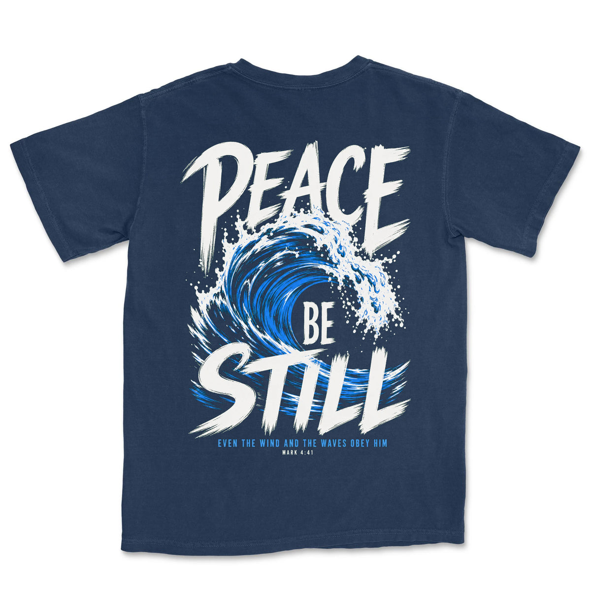 Peace Be Still | Navy back