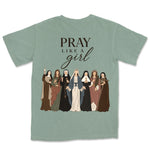 Pray Like A Girl Saints | Bay back