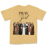Pray Like A Girl Saints | Mustard back