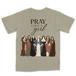 Pray Like A Girl Saints | Sandstone back