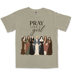 Pray Like A Girl Saints | Sandstone front