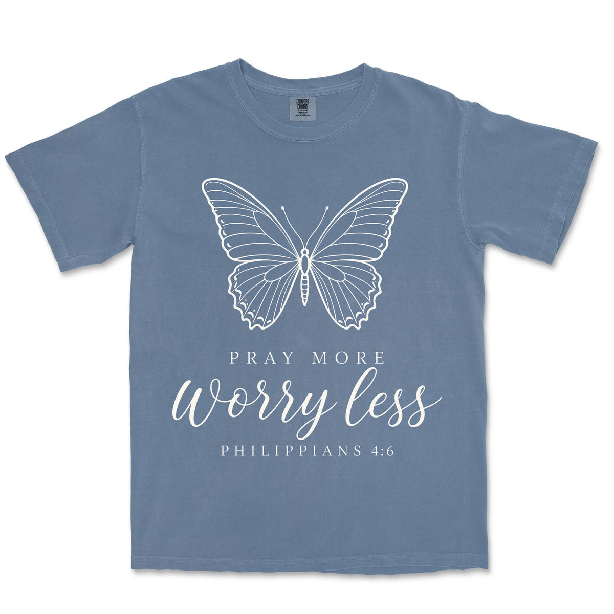 Pray More Worry Less | Blue Jean front