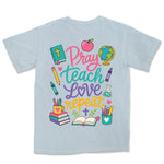 Pray Teach Love Repeat | Chambray back