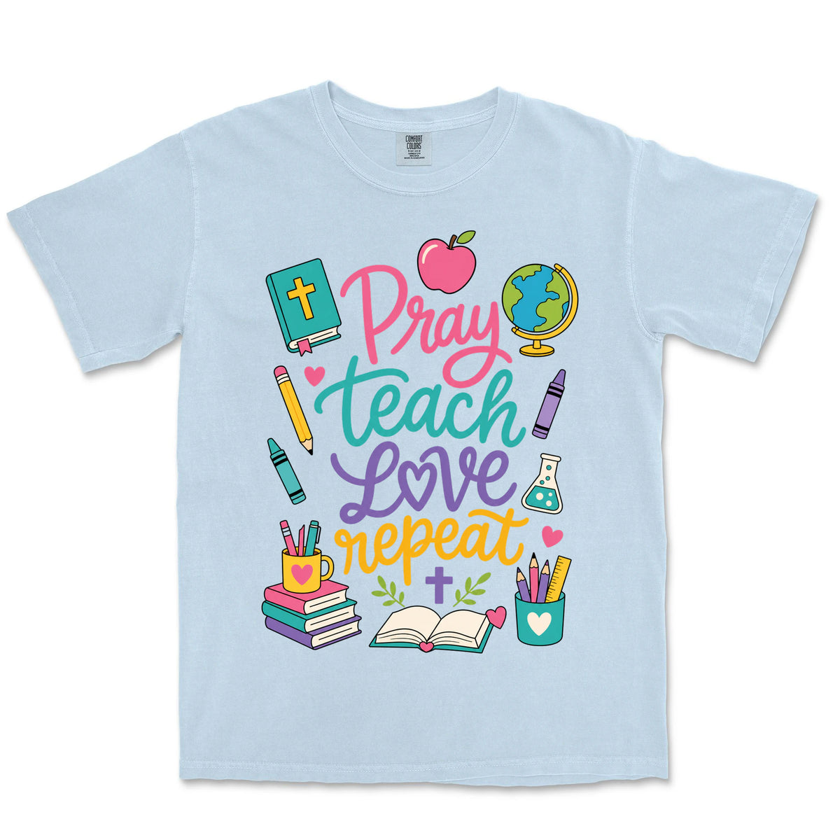Pray Teach Love Repeat | Hydrangea front