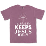 I Am A Project That Keeps Jesus Busy | Berry front