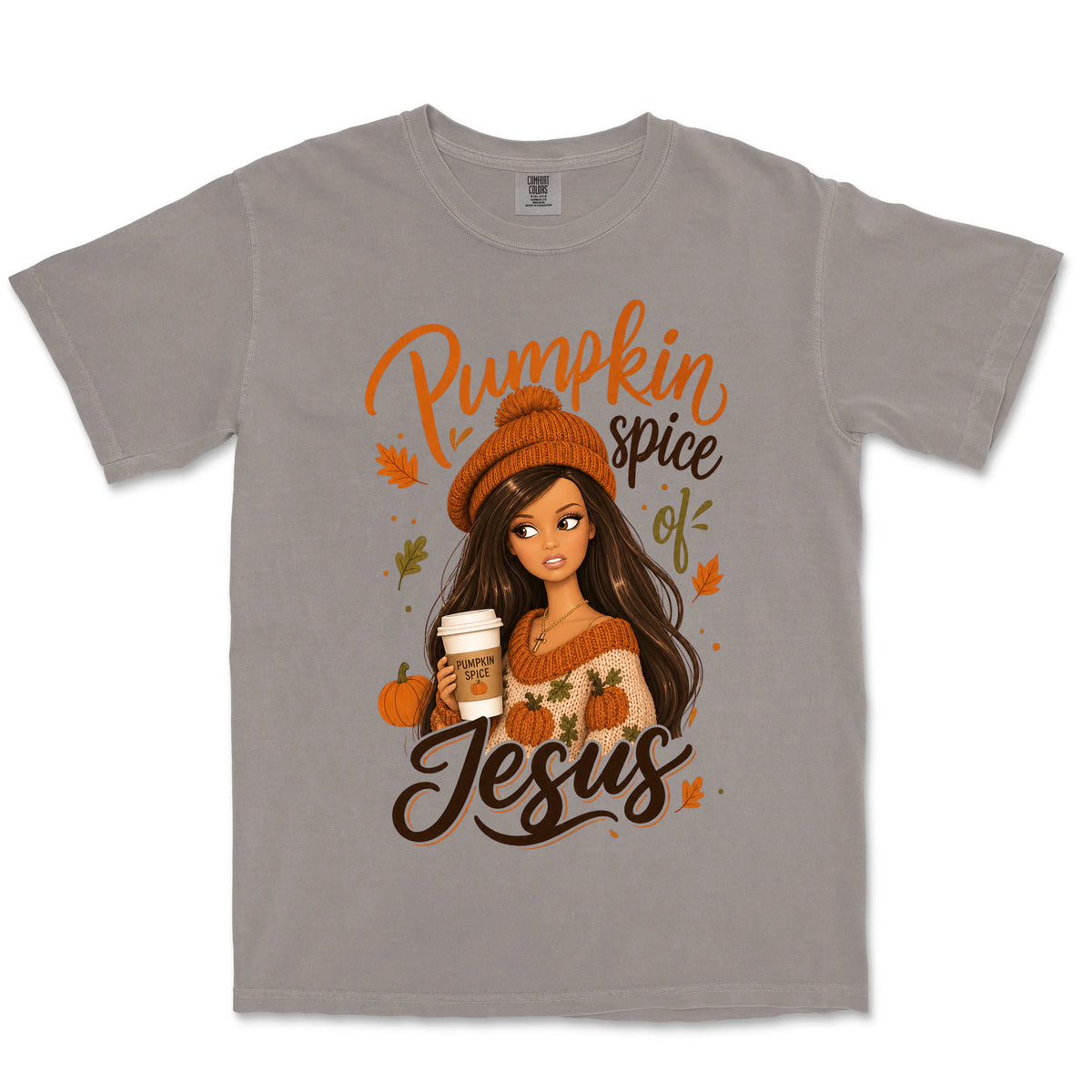 Pumpkin Spice Of Jesus | Grey front