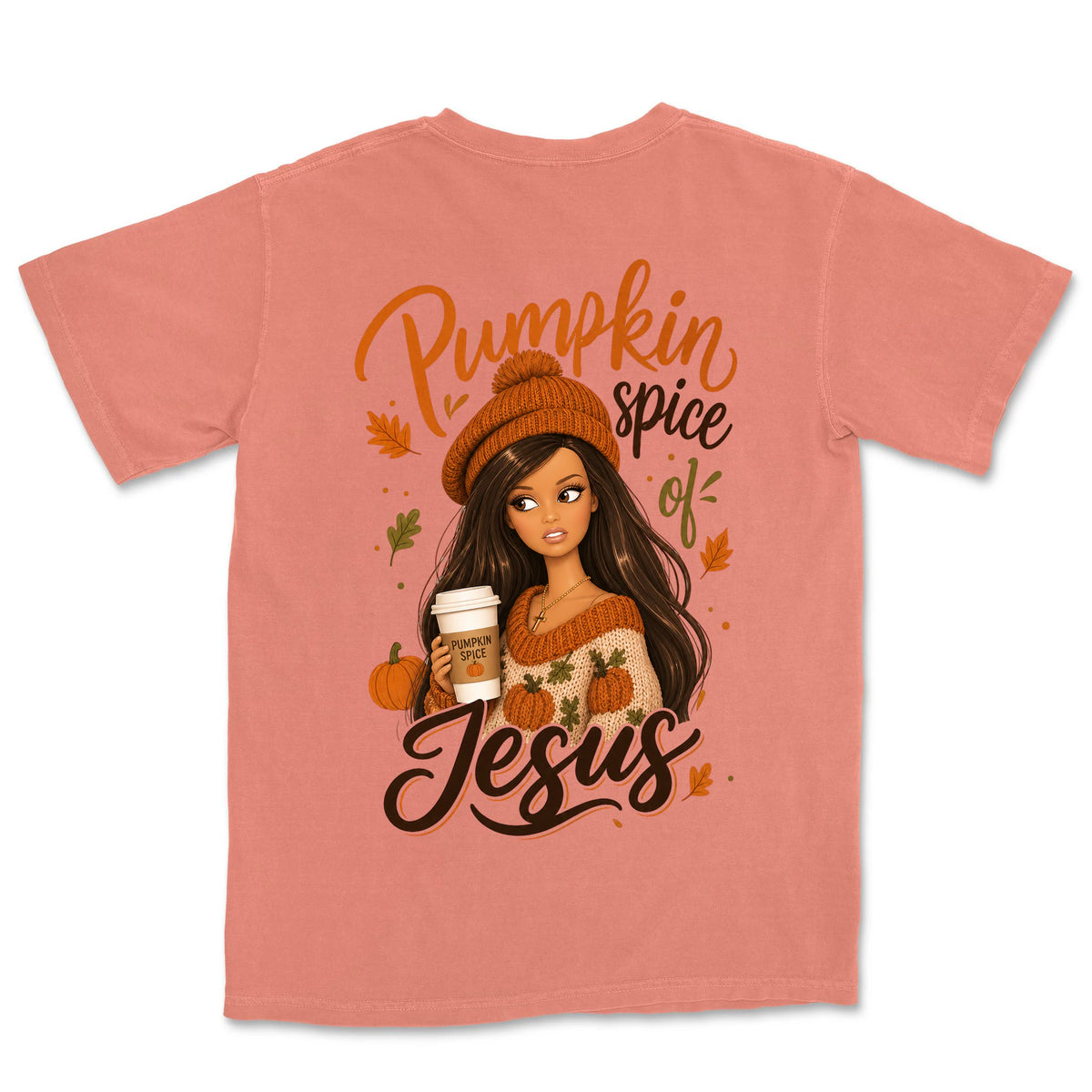 Pumpkin Spice Of Jesus | Terracotta back