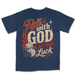 Roll With God Not With Luck | Navy back