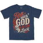 Roll With God Not With Luck | Navy front