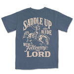 Saddle Up And Ride We Are Following The | Denim back