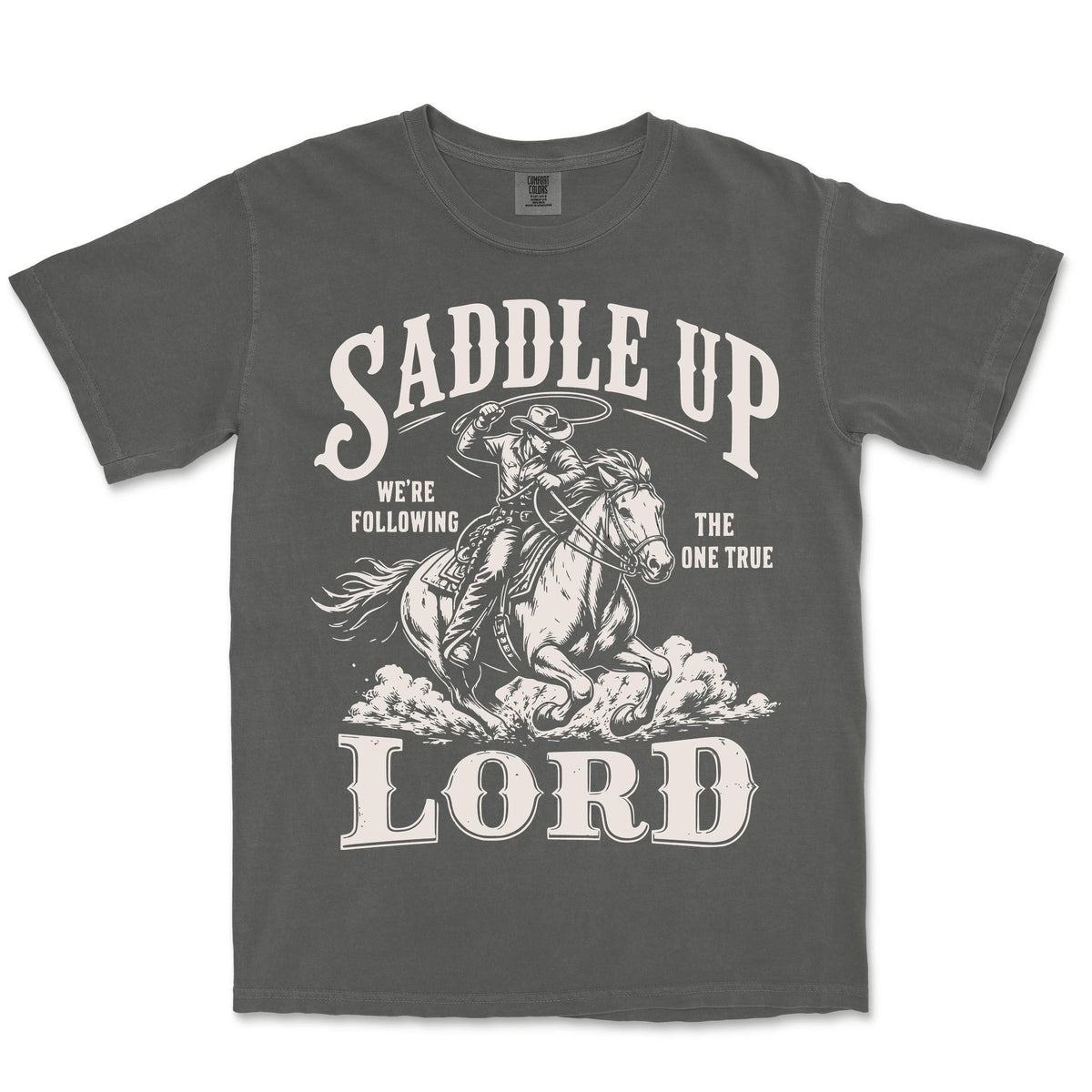 Saddle Up We Are Following The One True | Pepper front