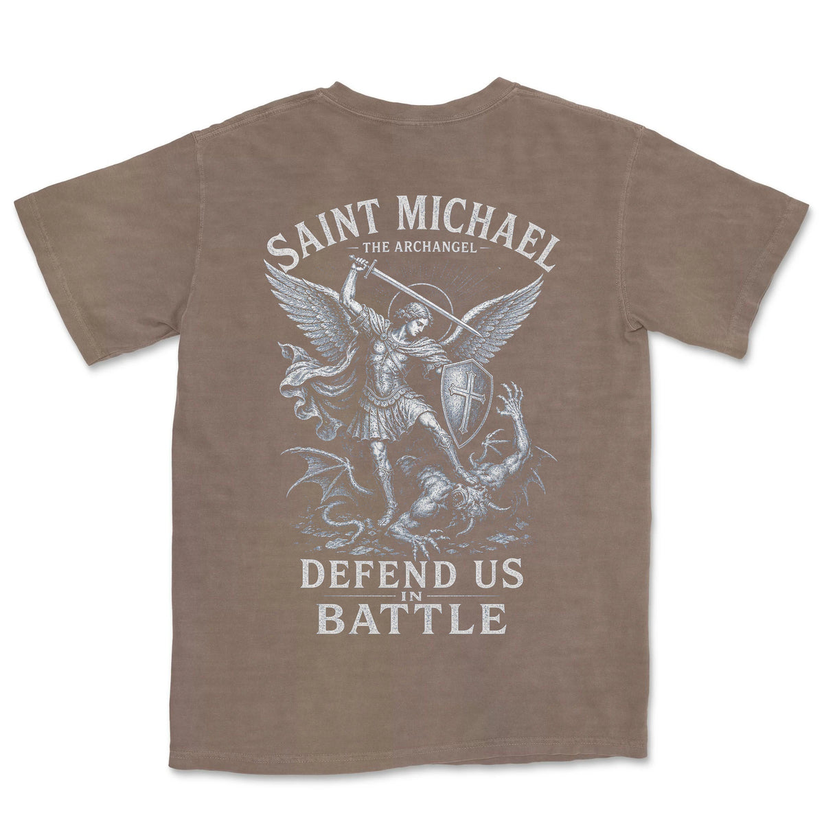 Saint Michael Defend Us | Espresso back