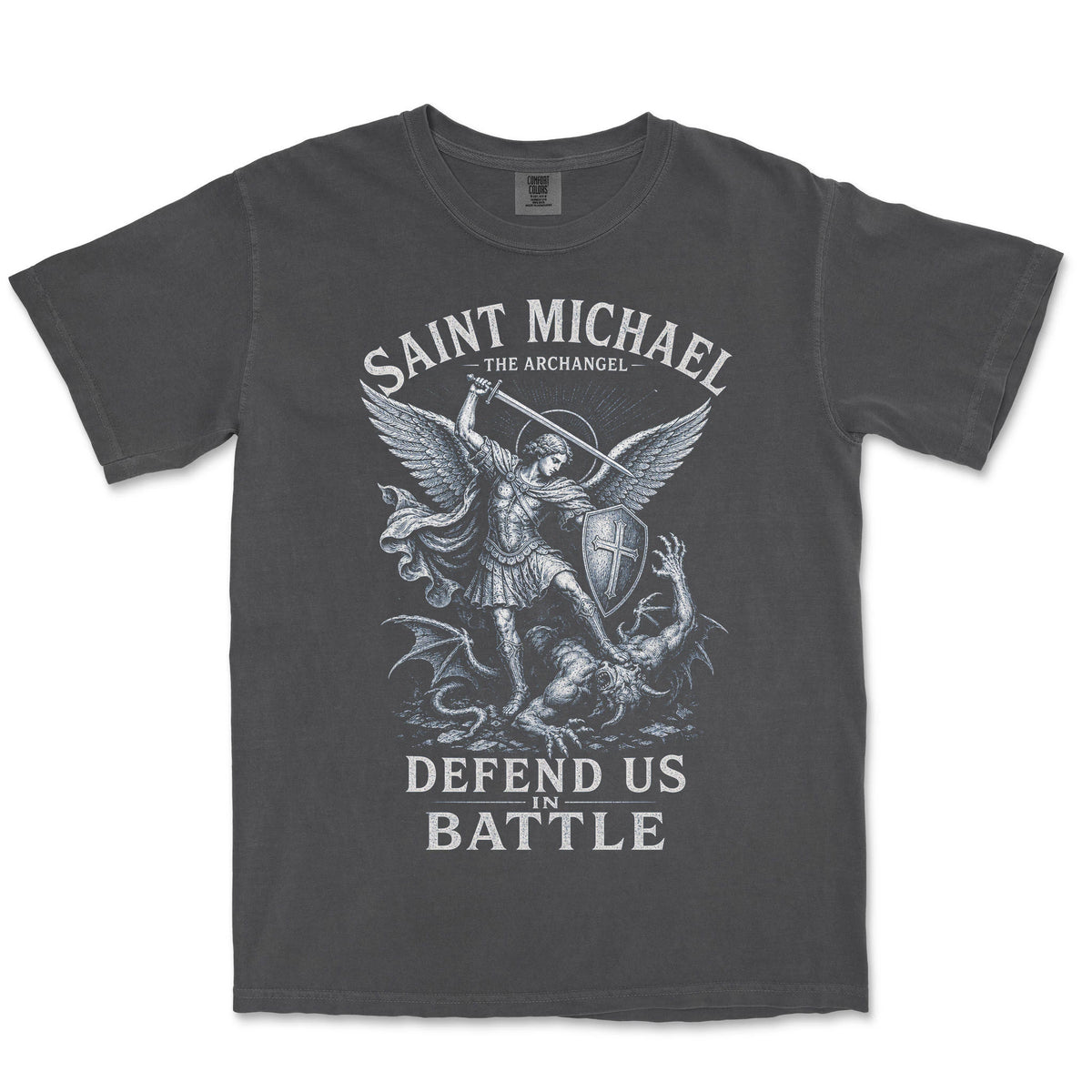 Saint Michael Defend Us | Graphite front
