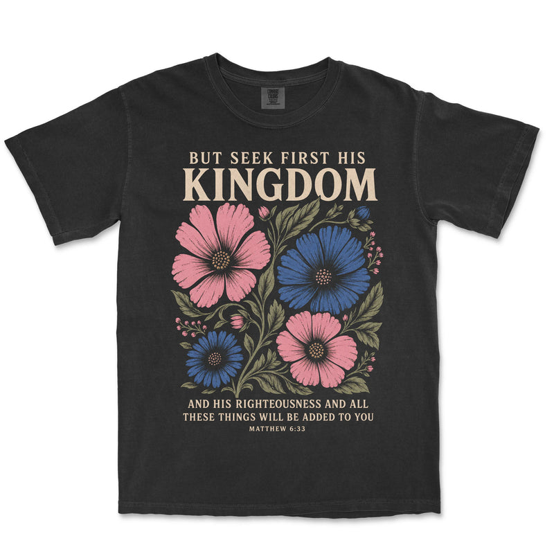 Seek First His Kingdom | Black front