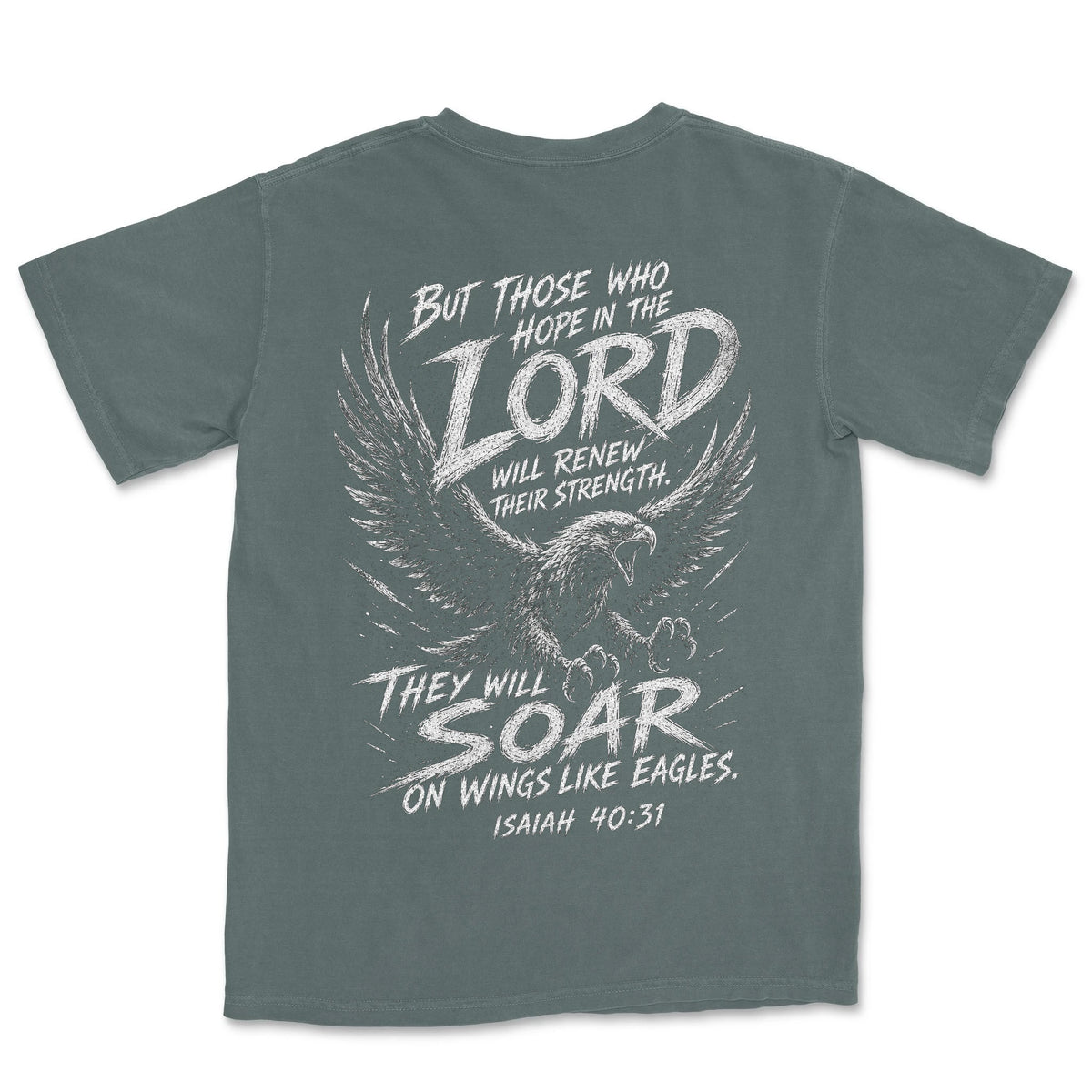 Soar On Wings Like Eagles | Blue Spruce back