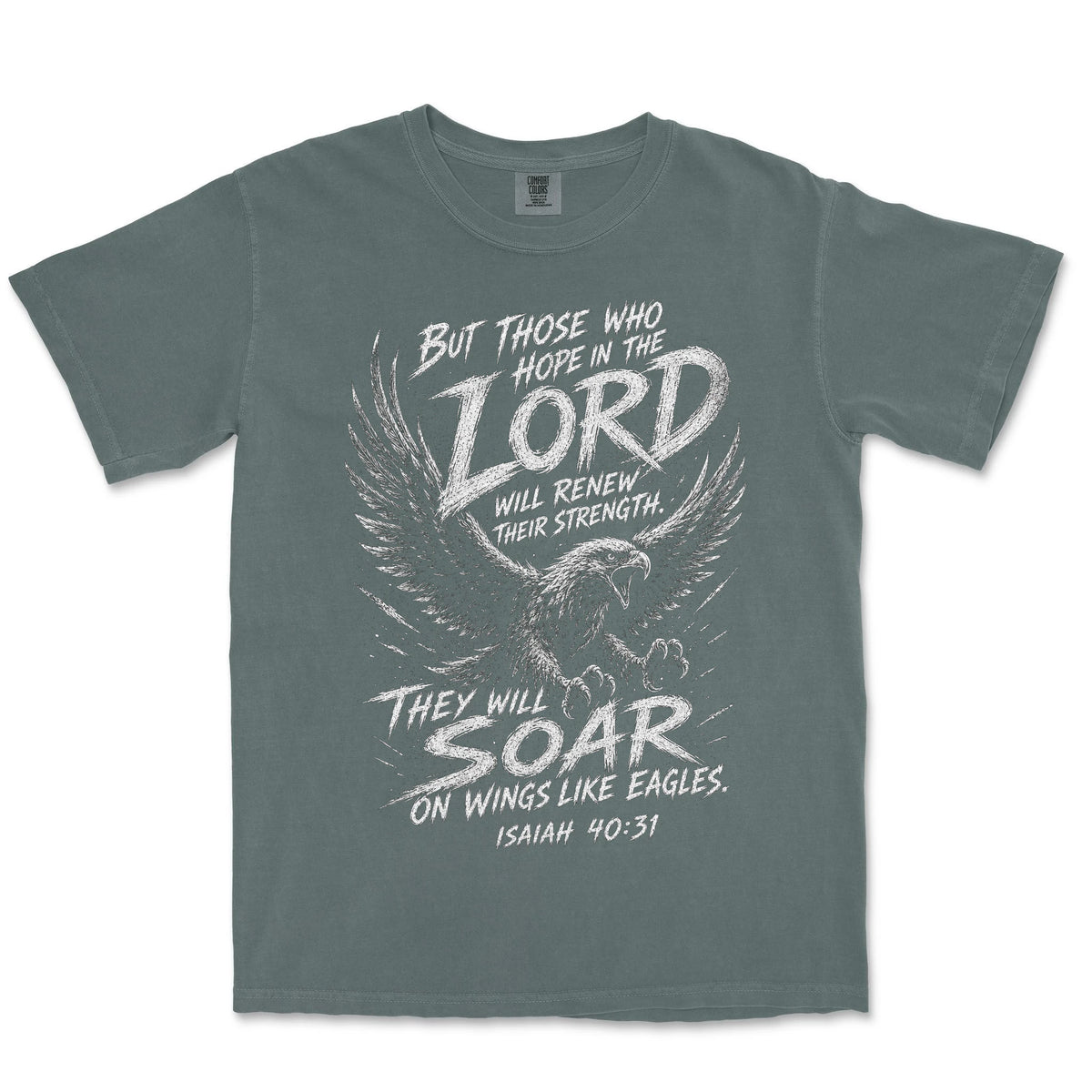 Soar On Wings Like Eagles | Blue Spruce front