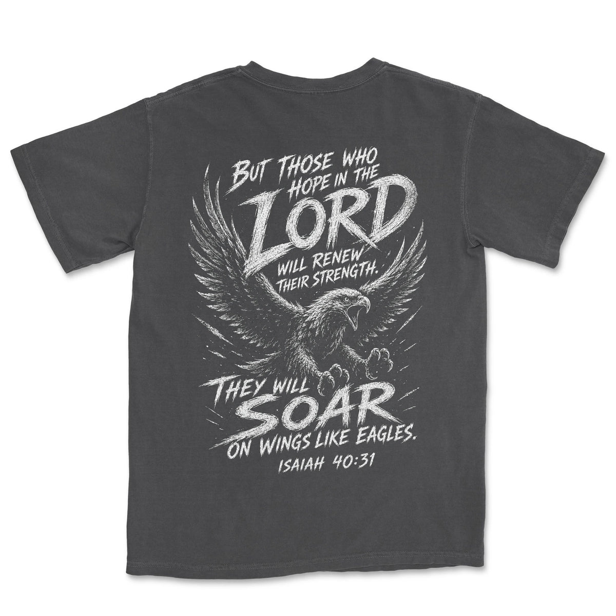Soar On Wings Like Eagles | Graphite back