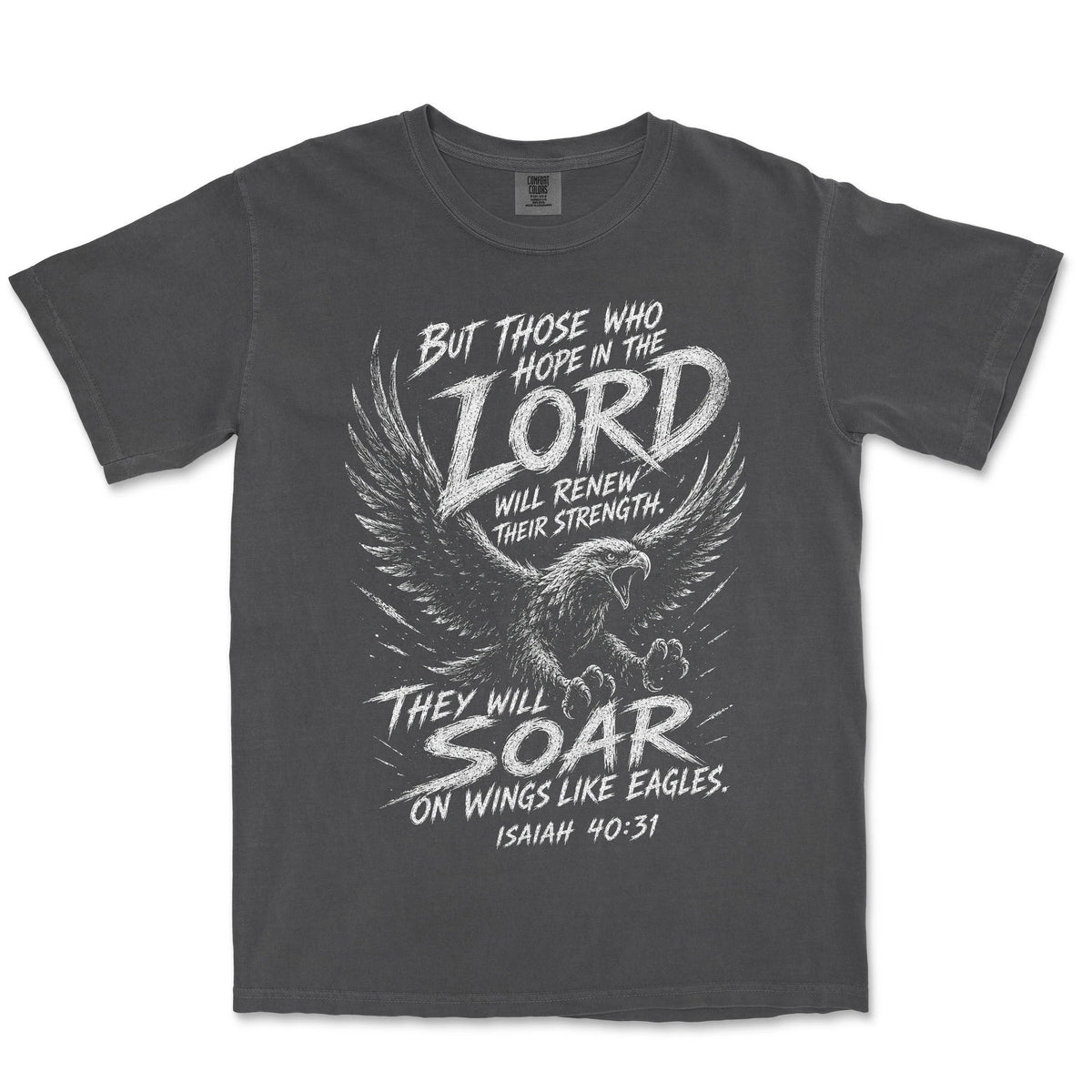 Soar On Wings Like Eagles | Graphite front