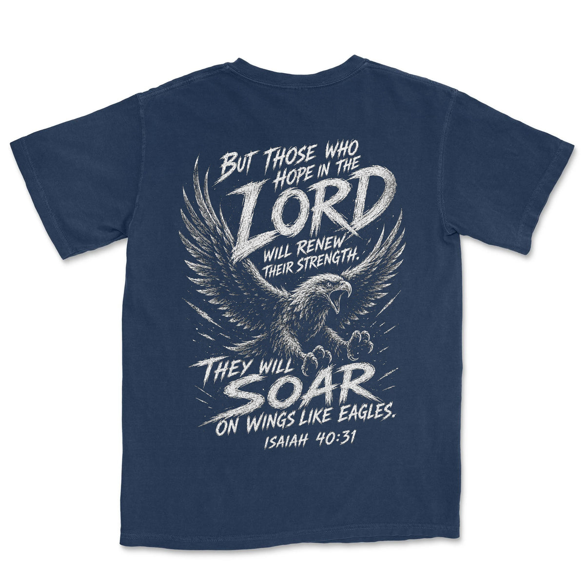 Soar On Wings Like Eagles | Navy back